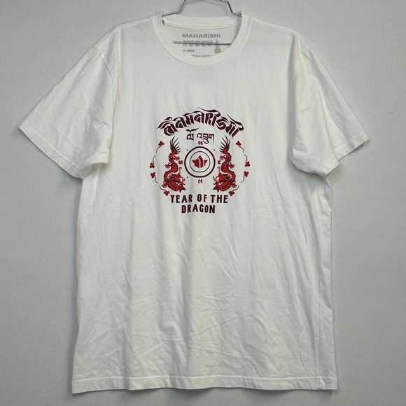 Maharishi Other - Maharishi Year of the Dragon T-Shirt Organic Cotton Off White Men XL